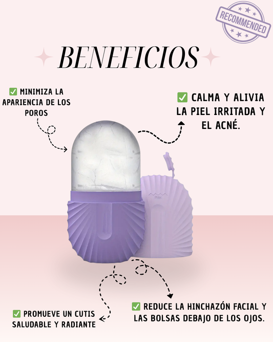 "MOLDE MASAJEADOR FACIAL DE HIELO"