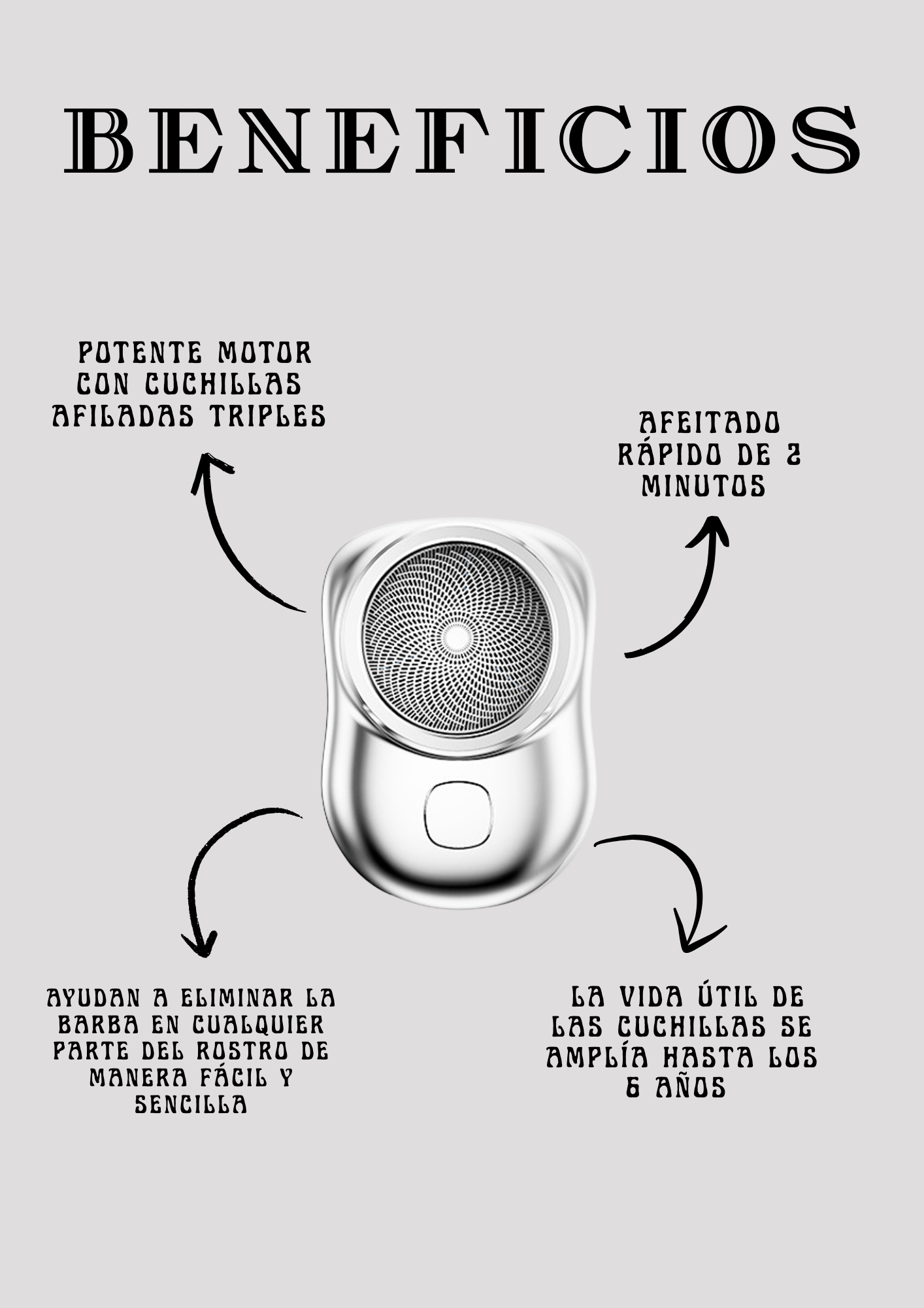 "MINI AFEITADOR SHAVER"