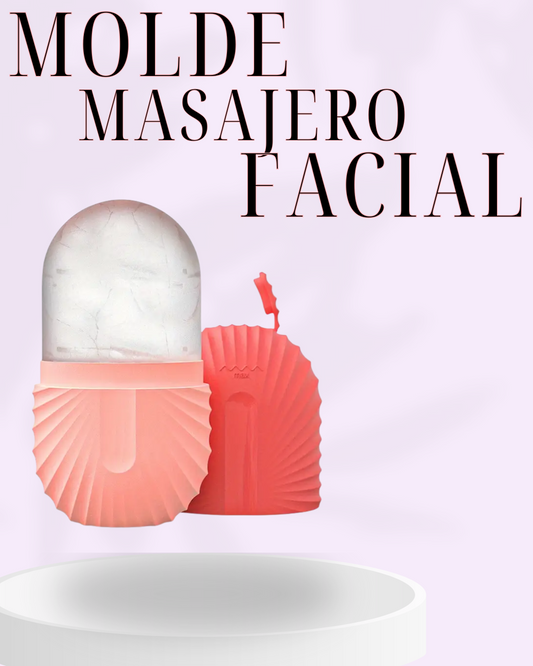 "MOLDE MASAJEADOR FACIAL DE HIELO"